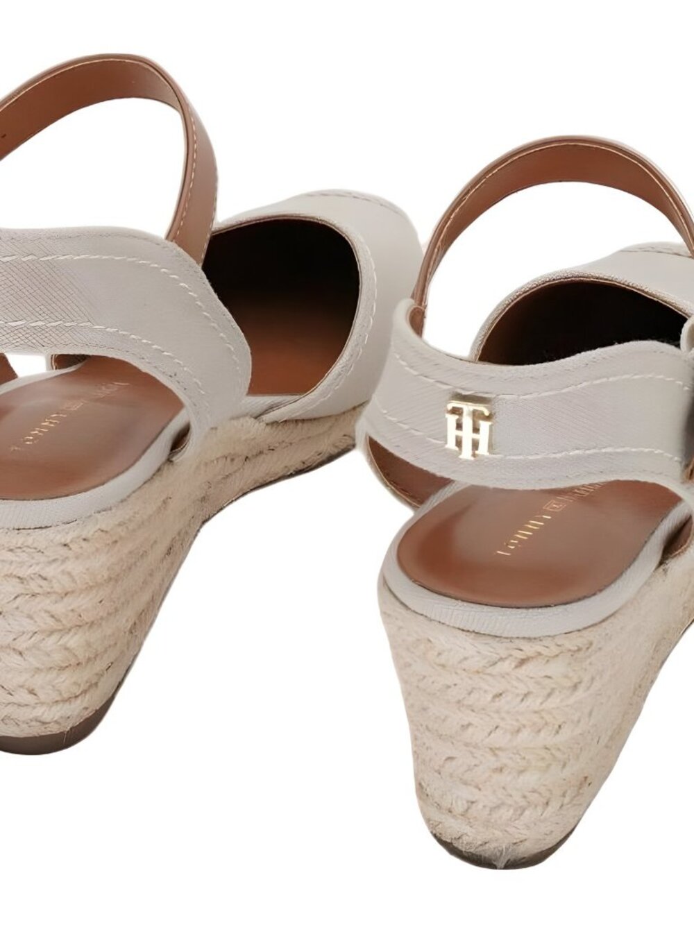 Tommy Hilfiger Nilsa Espadrille Wedge Sandals Light Natural 7M - Picture 3 of 6